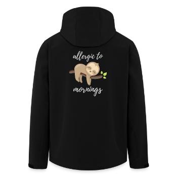 Allergique aux matins - Veste softshell homme en polyester recyclé Stanley/Stella - noir - Dos - AI Model Male 185 light (185cm)