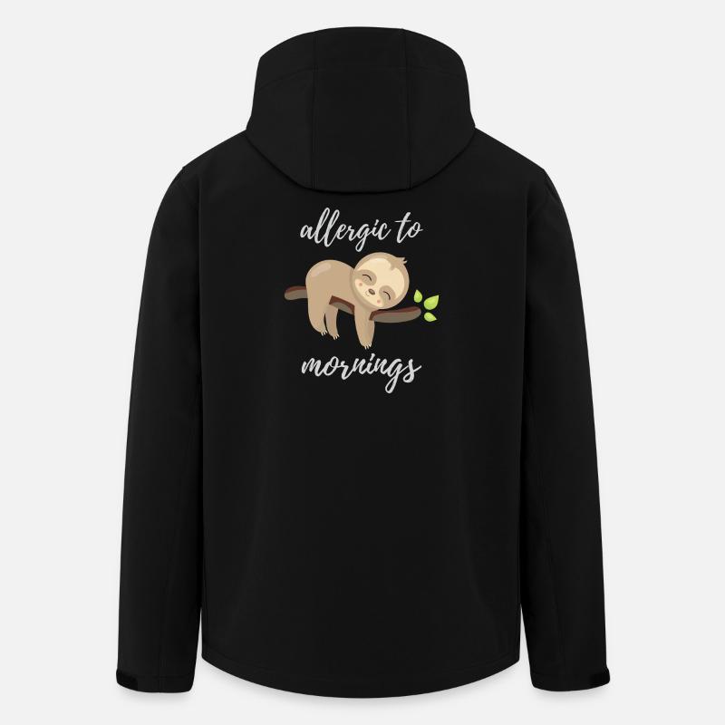 Allergisch gegen Morgen - Recycelte Männer Softshell-Jacke von Stanley/Stella - Schwarz