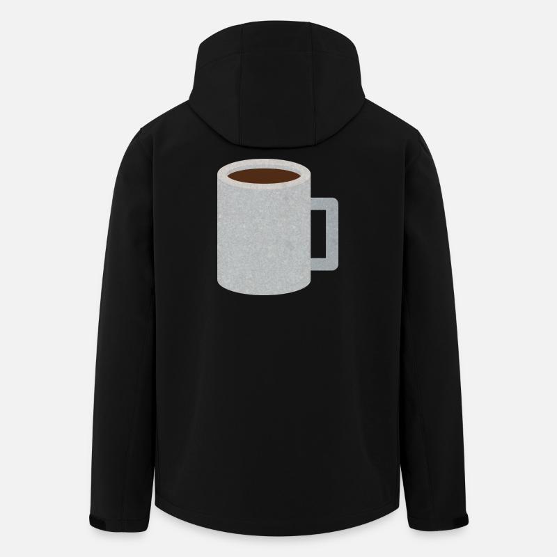 Tasse à café Stone Speckle - Veste softshell homme en polyester recyclé Stanley/Stella - noir