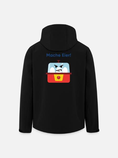 Mache Eier! Wütender Küchenhelfer - Recycelte Männer Softshell-Jacke von Stanley/Stella - Schwarz
