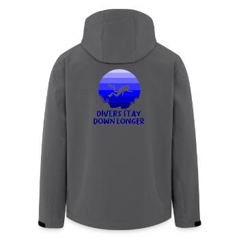 Tauchen Taucher Schnorcheln Sporttaucher - Recycelte Männer Softshell-Jacke von Stanley/Stella - Schwarz - Hinten - AI Model Male 185 light (185cm)