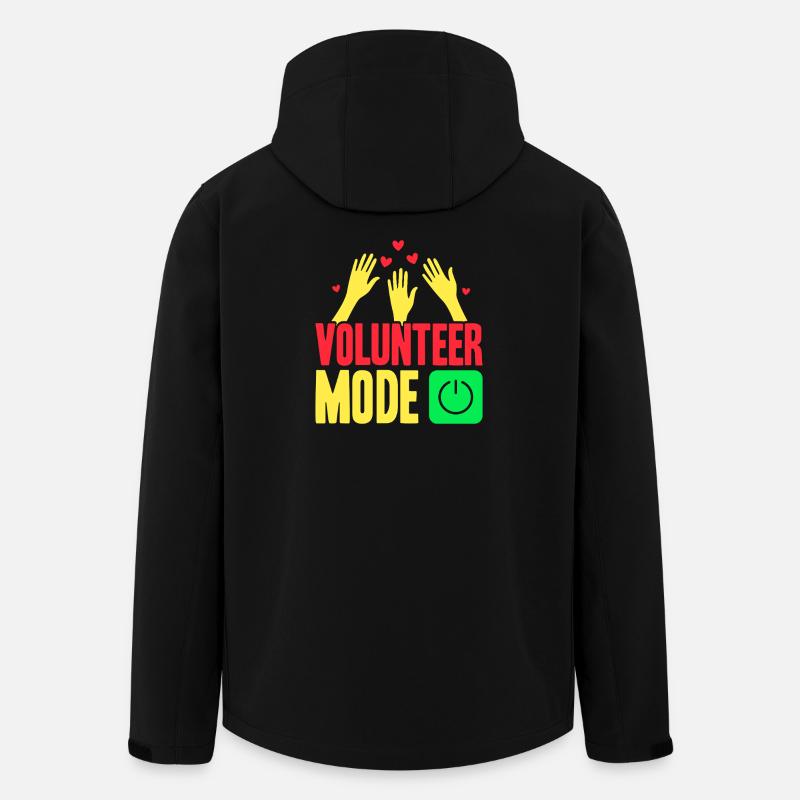 Volunteer Appreciation Mode On Volunteer - Men’s Recycled Softshell Jacket by Stanley/Stella - black