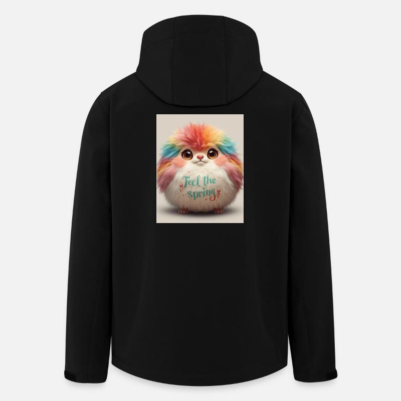 Fühle das Frühlingsplüsch-Tier - Recycelte Männer Softshell-Jacke von Stanley/Stella - Schwarz