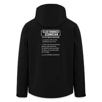 Définition drôle de technicien en électronique - Veste softshell homme en polyester recyclé Stanley/Stella - noir - Dos - AI Model Male 185 light (185cm)