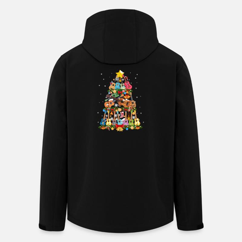 Hawaiian Ukulele Uke Christmas - Men’s Recycled Softshell Jacket by Stanley/Stella - black