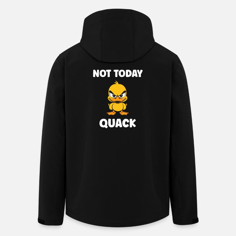 Nicht heute: Quack, temperamentvolle Ente - Recycelte Männer Softshell-Jacke von Stanley/Stella - Schwarz