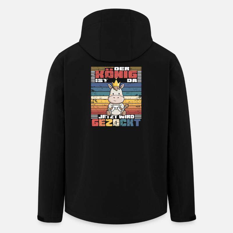 Jeu vidéo Game King - Veste softshell homme en polyester recyclé Stanley/Stella - noir