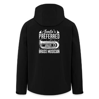 Bariton Player Santa´s Preferred Brass Musician - Recycelte Männer Softshell-Jacke von Stanley/Stella - Schwarz - Hinten - AI Model Male 185 light (185cm)