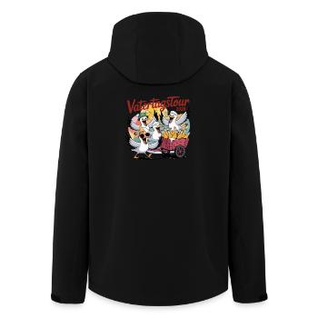  Vatertagstour 2026 Lustige Möwen Mit Bollerwagen - Recycelte Männer Softshell-Jacke von Stanley/Stella - Schwarz - Hinten - AI Model Male 185 light (185cm)
