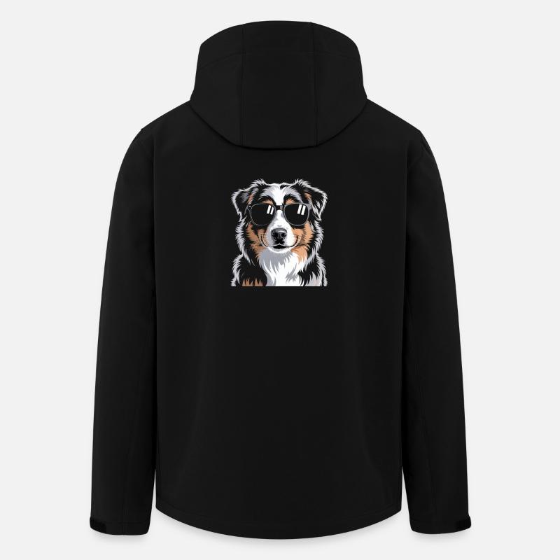 Australian Shepherd - Recycelte Männer Softshell-Jacke von Stanley/Stella - Schwarz