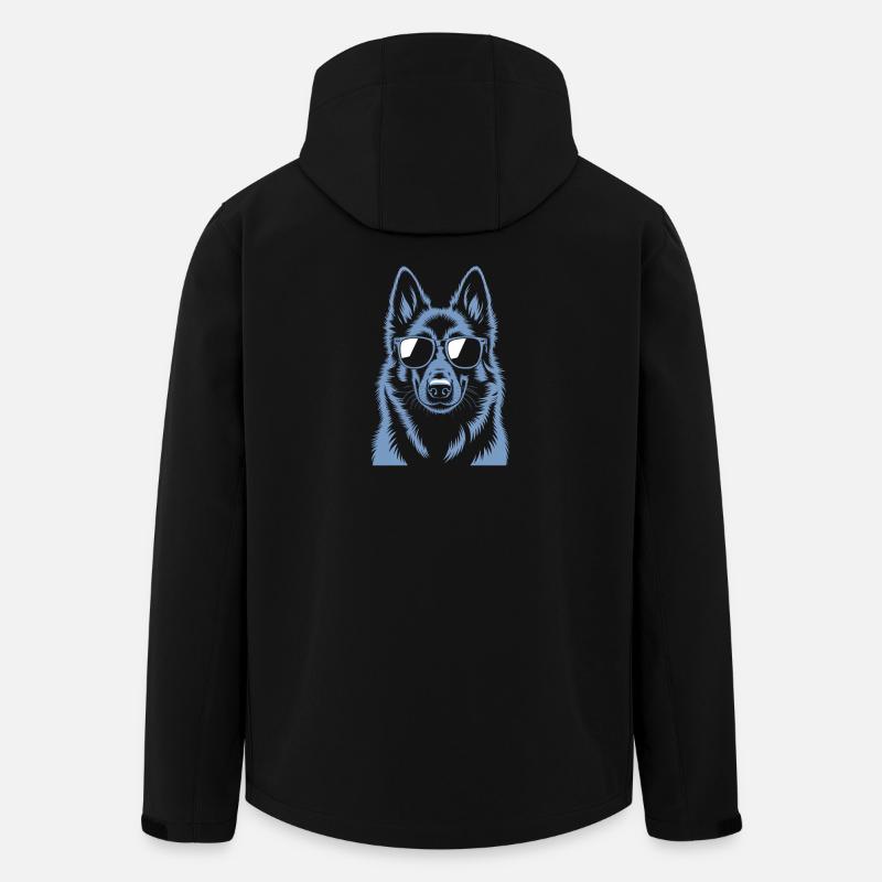 Belgischer Schäferhund - Recycelte Männer Softshell-Jacke von Stanley/Stella - Schwarz