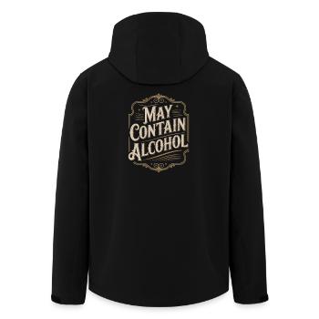 May Contain Alcohol Alkohol Mallorca Saufen JGA - Recycelte Männer Softshell-Jacke von Stanley/Stella - Schwarz - Hinten - AI Model Male 185 light (185cm)