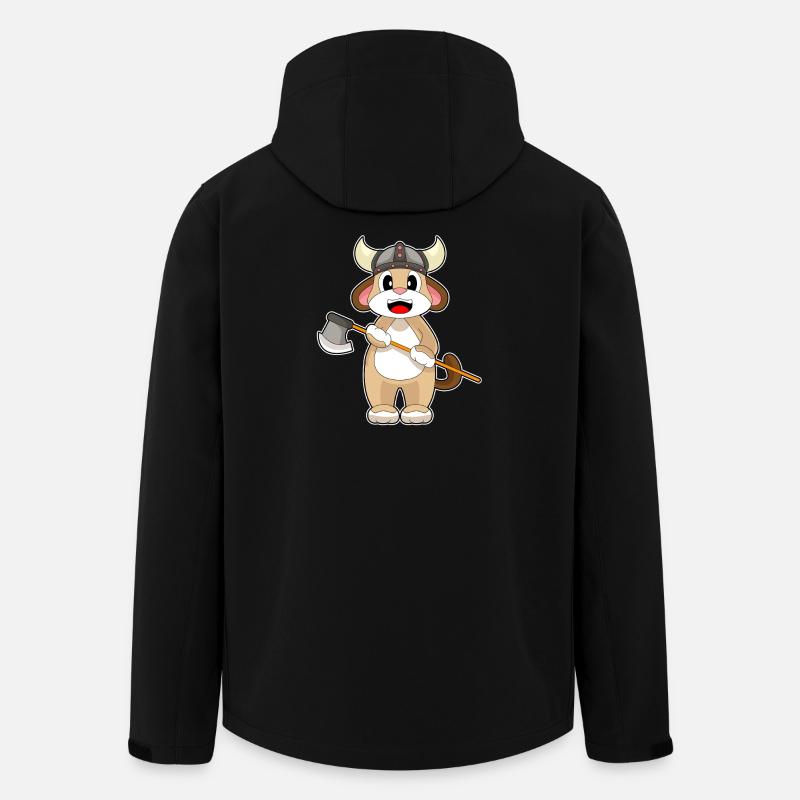 Hund Vikinger Axt - Recycelte Männer Softshell-Jacke von Stanley/Stella - Schwarz