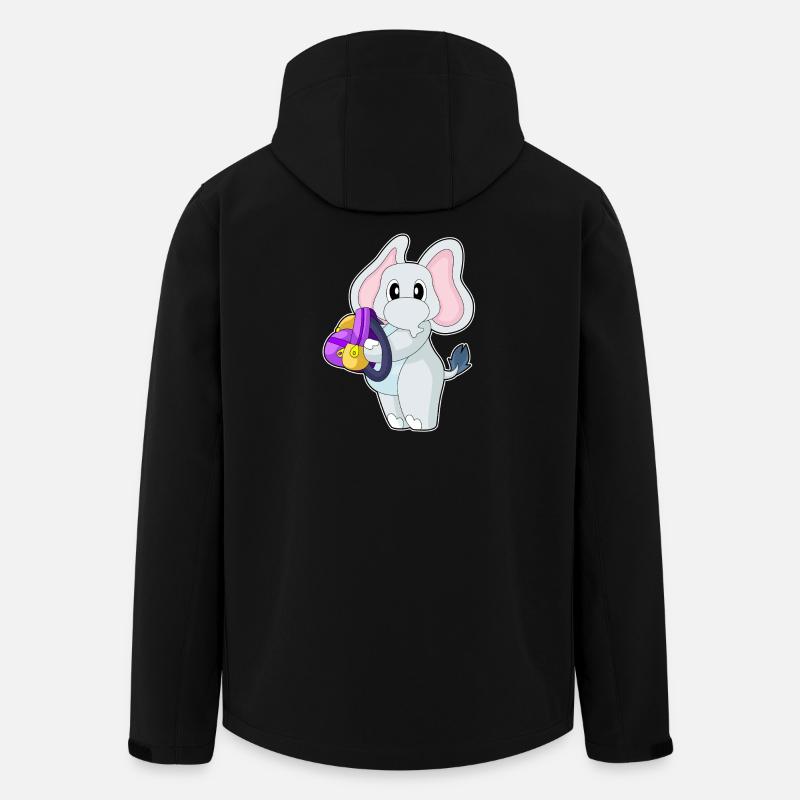 Elefant Schüler Rucksack Schule - Recycelte Männer Softshell-Jacke von Stanley/Stella - Schwarz