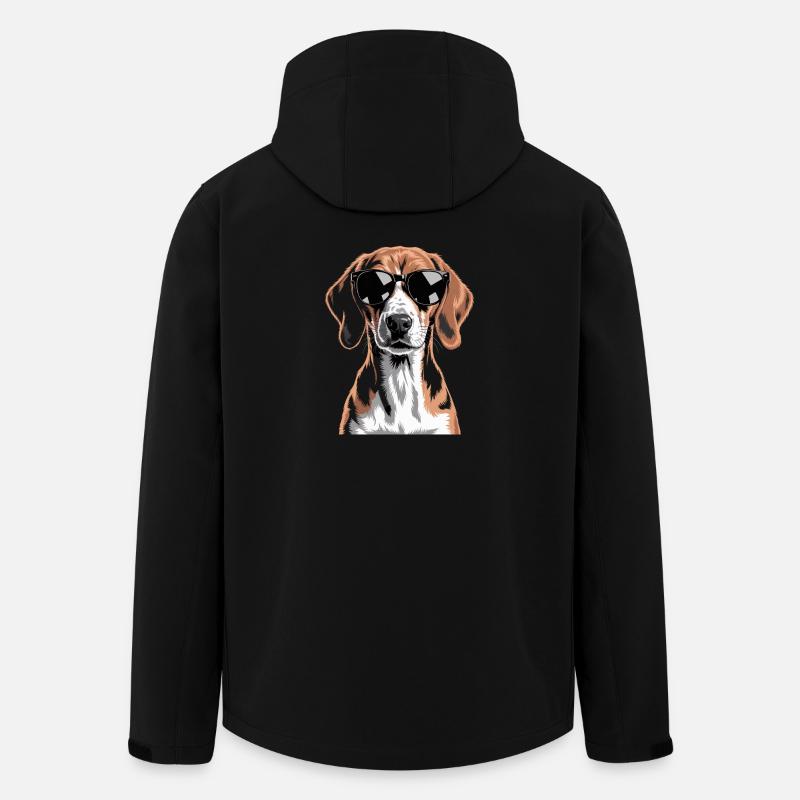 Foxhound anglais - Veste softshell homme en polyester recyclé Stanley/Stella - noir