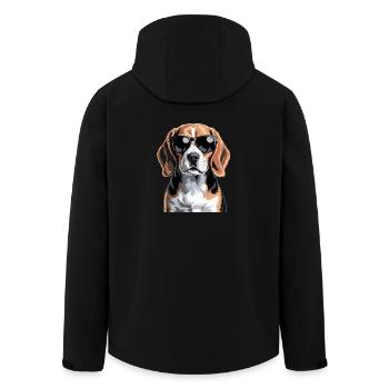 Beagle - Veste softshell homme en polyester recyclé Stanley/Stella - noir - Dos - AI Model Male 185 light (185cm)
