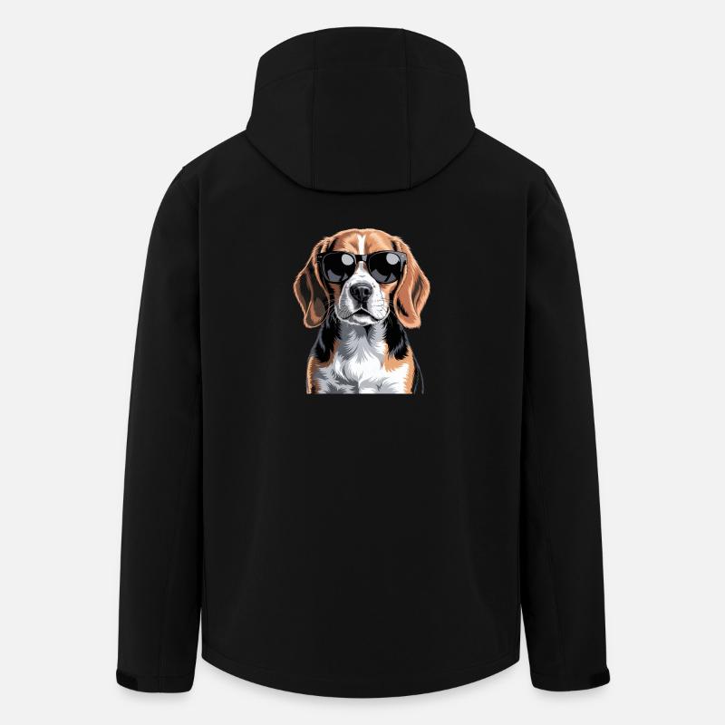 Beagle - Men’s Recycled Softshell Jacket by Stanley/Stella - black