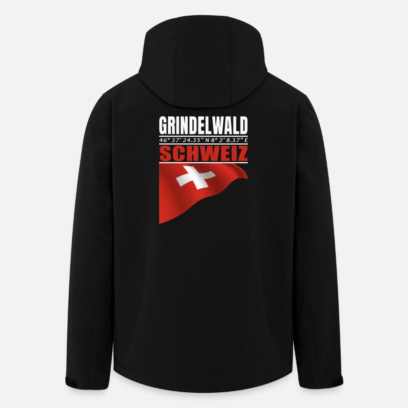 Grindelwald - Veste softshell homme en polyester recyclé Stanley/Stella - noir