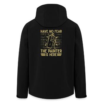 Artist Painter Graphic No Fear Painter Is Here Art - Recycelte Männer Softshell-Jacke von Stanley/Stella - Schwarz - Hinten - AI Model Male 185 light (185cm)