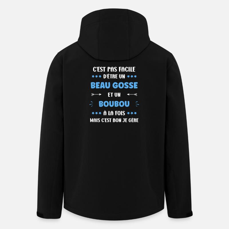 Boubou - Recycelte Männer Softshell-Jacke von Stanley/Stella - Schwarz