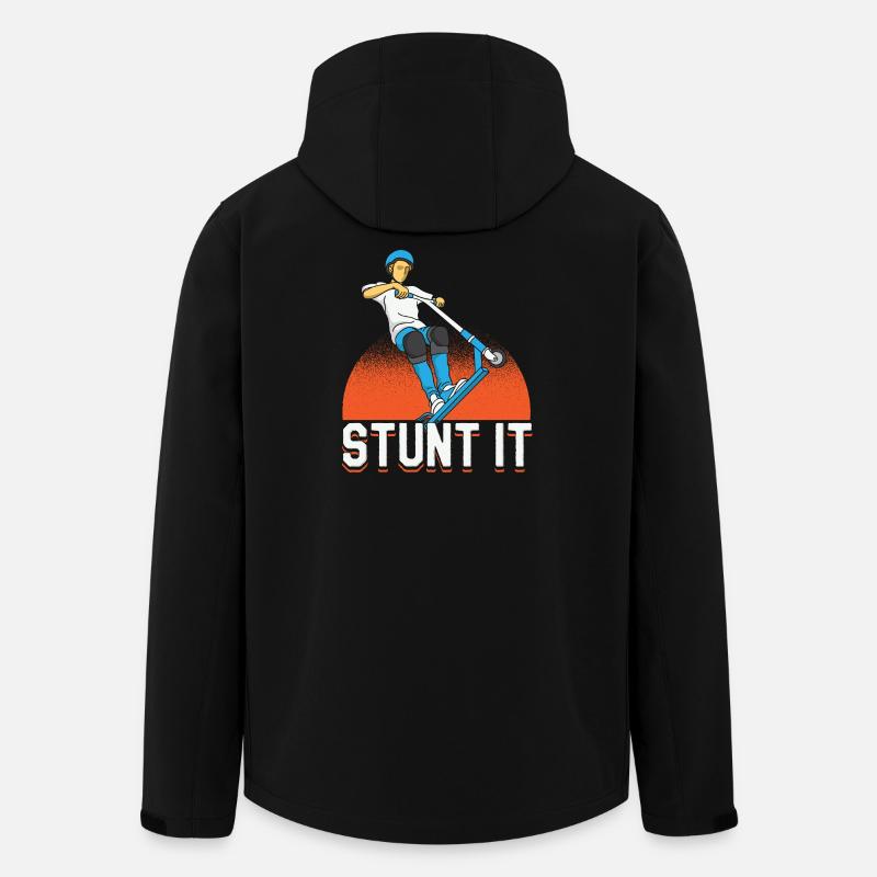 Stunt It Scooter Trick Rider Design - Recycelte Männer Softshell-Jacke von Stanley/Stella - Schwarz