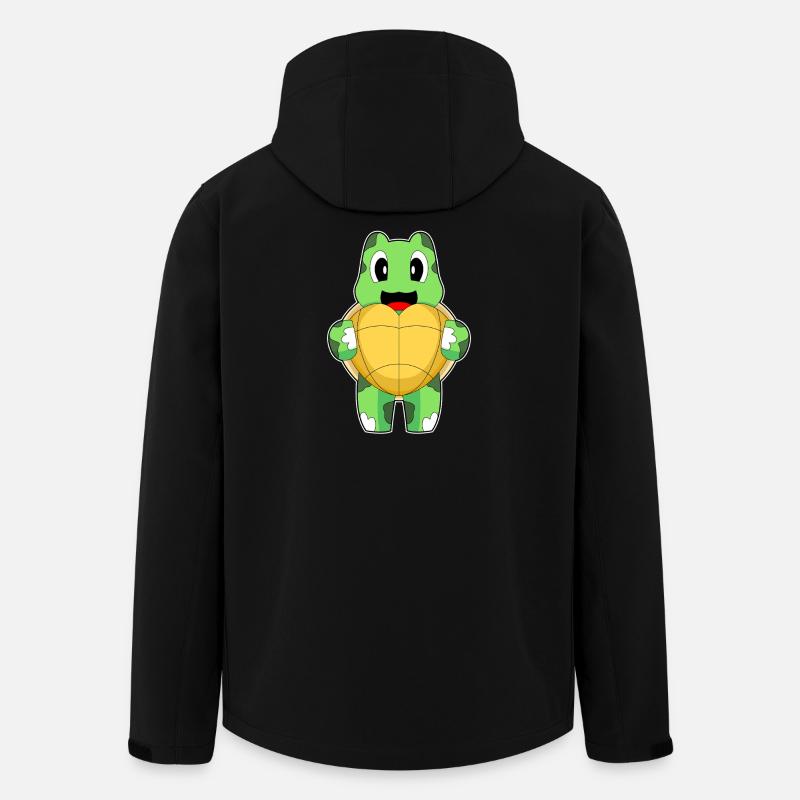 Schildkröte Herz - Recycelte Männer Softshell-Jacke von Stanley/Stella - Schwarz