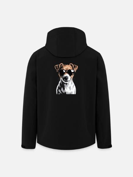 Jack Russell Terrier - Men’s Recycled Softshell Jacket by Stanley/Stella - black