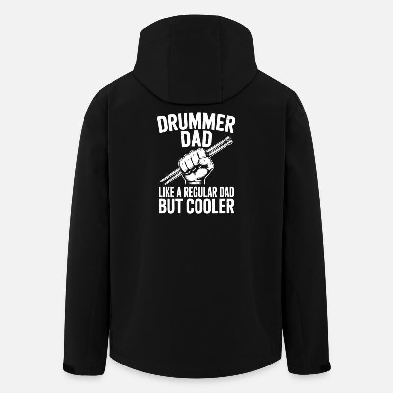 Drummer Saying Funny Drummer Gift - Men’s Recycled Softshell Jacket by Stanley/Stella - black