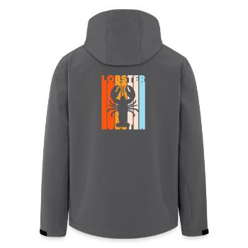 Hummer Meeresfrüchte Lobster Languste - Recycelte Männer Softshell-Jacke von Stanley/Stella - Schwarz - Hinten - AI Model Male 185 light (185cm)