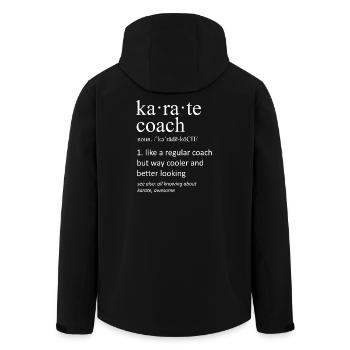 Lustige Karate-Trainer-Definition Kampfkünste - Recycelte Männer Softshell-Jacke von Stanley/Stella - Schwarz - Hinten - AI Model Male 185 light (185cm)