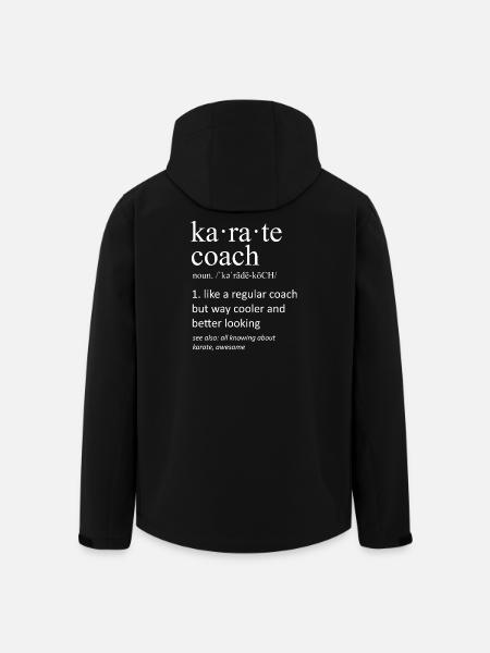Funny Karate Coach Definition Martial Arts - Men’s Recycled Softshell Jacket by Stanley/Stella - black