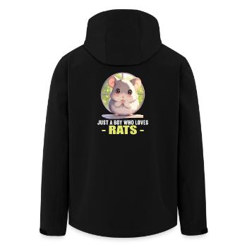Rat Rat - Veste softshell homme en polyester recyclé Stanley/Stella - noir - Dos - AI Model Male 185 light (185cm)