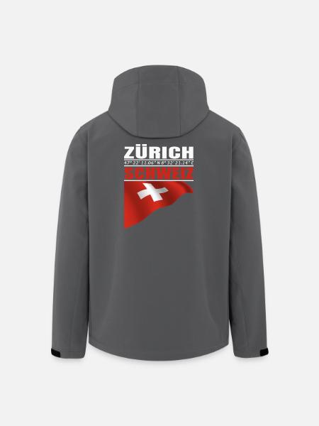Zürich - Recycelte Männer Softshell-Jacke von Stanley/Stella - Schwarz