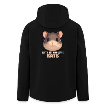Rat Rat - Veste softshell homme en polyester recyclé Stanley/Stella - noir - Dos - AI Model Male 185 light (185cm)