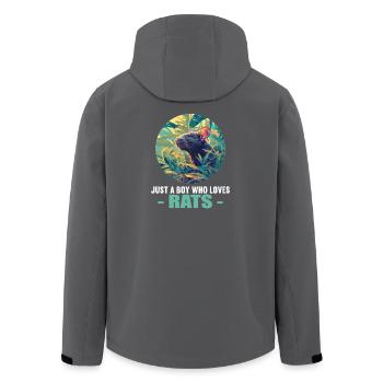 Rat Rat - Veste softshell homme en polyester recyclé Stanley/Stella - noir - Dos - AI Model Male 185 light (185cm)