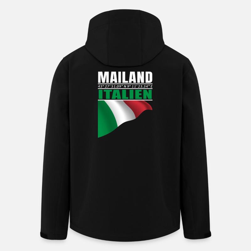 Mailand - Recycelte Männer Softshell-Jacke von Stanley/Stella - Schwarz