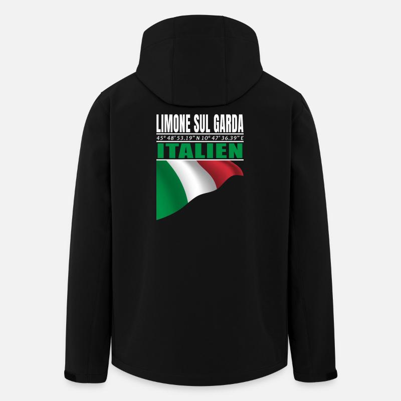 Limone sul Garda - Men’s Recycled Softshell Jacket by Stanley/Stella - black