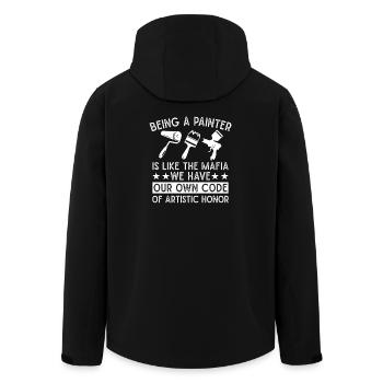 House Painter Hilarious Designs Unique Gifts - Recycelte Männer Softshell-Jacke von Stanley/Stella - Schwarz - Hinten - AI Model Male 185 light (185cm)