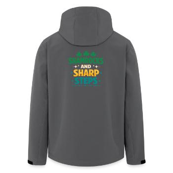 Irischer Tanz Step-dancing Celtic Fan - Recycelte Männer Softshell-Jacke von Stanley/Stella - Schwarz - Hinten - AI Model Male 185 light (185cm)