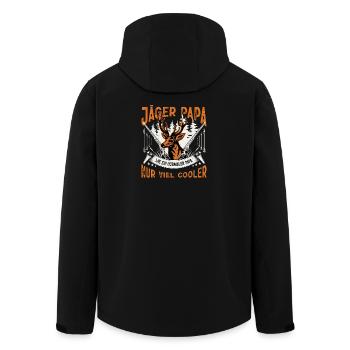Jäger Geschenke Jagd Jagen Jägersprüfung  - Recycelte Männer Softshell-Jacke von Stanley/Stella - Schwarz - Hinten - AI Model Male 185 light (185cm)