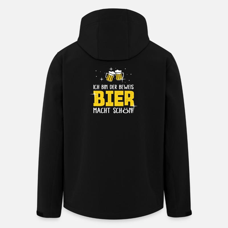 Bier Macht Schön - Recycelte Männer Softshell-Jacke von Stanley/Stella - Schwarz