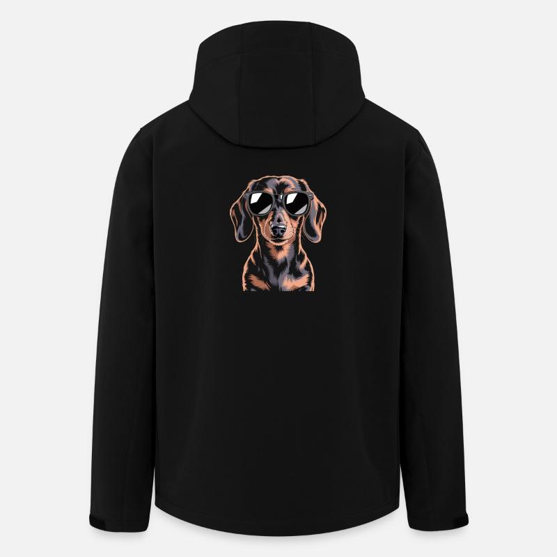 Dachshund - Men’s Recycled Softshell Jacket by Stanley/Stella - black