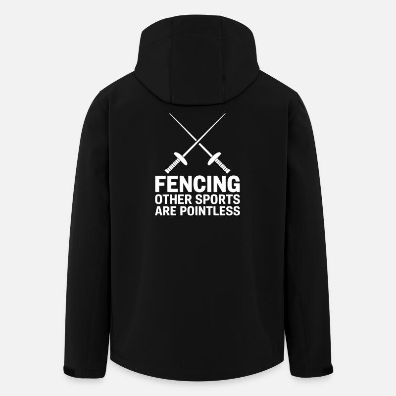 Fechten Sprüche Lustiges Fechten Geschenk - Recycelte Männer Softshell-Jacke von Stanley/Stella - Schwarz