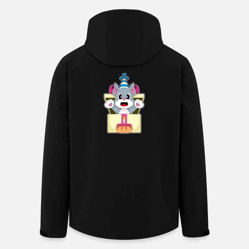 Cat Birthday Cake - Men’s Recycled Softshell Jacket by Stanley/Stella - black