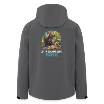 Rat Rat - Men’s Recycled Softshell Jacket by Stanley/Stella - anthracite - Back - AI Model Male 185 light (185cm)