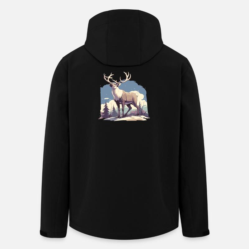 Reindeer Reindeer - Men’s Recycled Softshell Jacket by Stanley/Stella - black