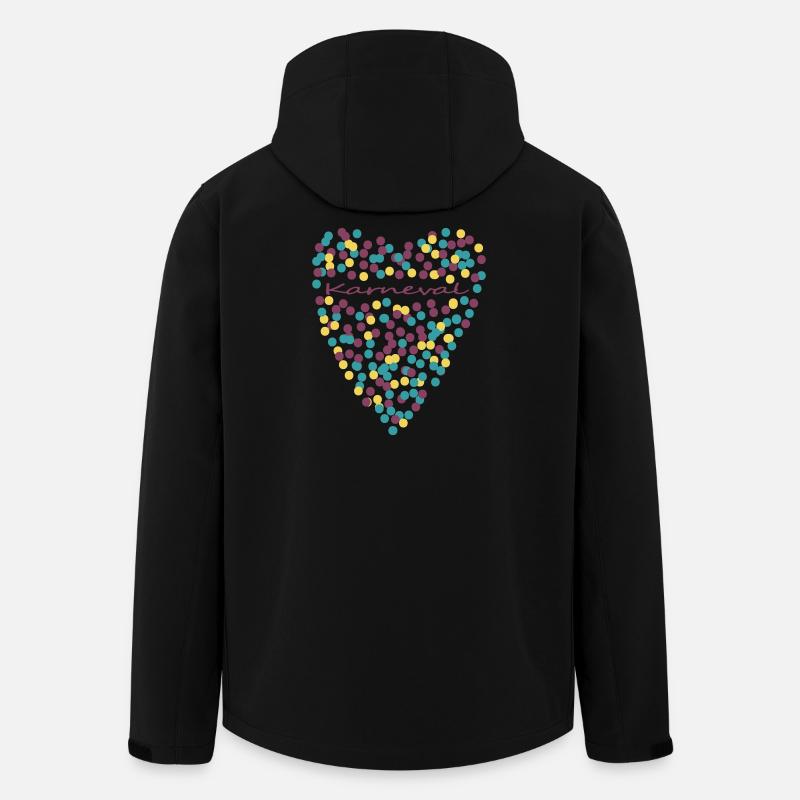 Karneval mit Herz - Recycelte Männer Softshell-Jacke von Stanley/Stella - Schwarz