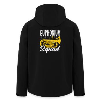 Vintage Euphonium Spieler - Recycelte Männer Softshell-Jacke von Stanley/Stella - Schwarz - Hinten - AI Model Male 185 light (185cm)