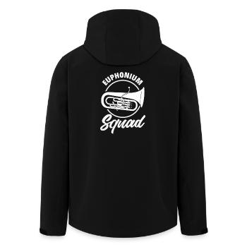 Vintage Euphonium Spieler - Recycelte Männer Softshell-Jacke von Stanley/Stella - Schwarz - Hinten - AI Model Male 185 light (185cm)