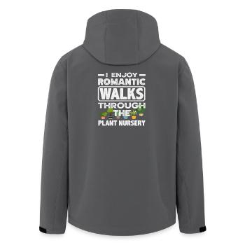 Romantic walks through the Plant nursery - Men’s Recycled Softshell Jacket by Stanley/Stella - anthracite - Back - AI Model Male 185 light (185cm)